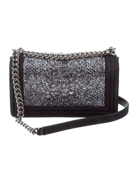 chanel boy python silver|chanel belt bag.